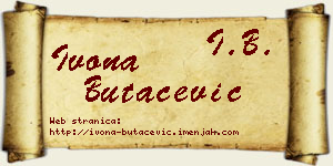 Ivona Butačević vizit kartica